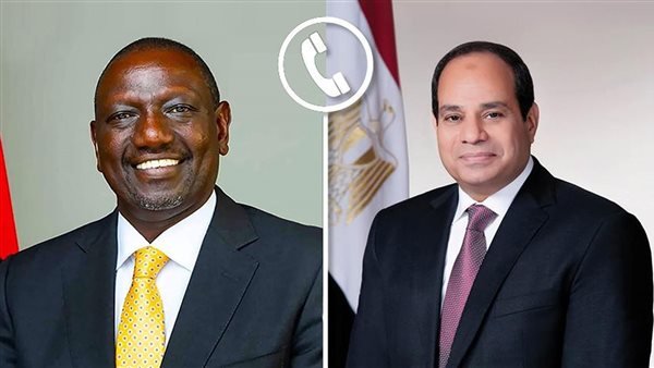السيسى يبحث مع نظيره الكينى تطورات الأزمة فى السودان