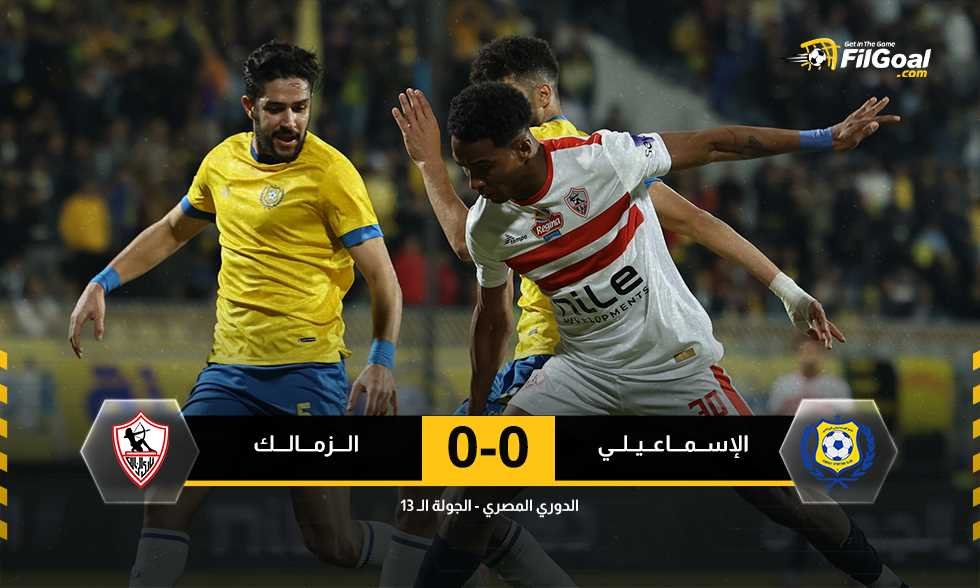 نتيجة غائبة منذ 15 مباراة.. تعادل سلبي بين الإسماعيلي والزمالك في ظهور جوميز الشجاع الأول الملفت للانظار