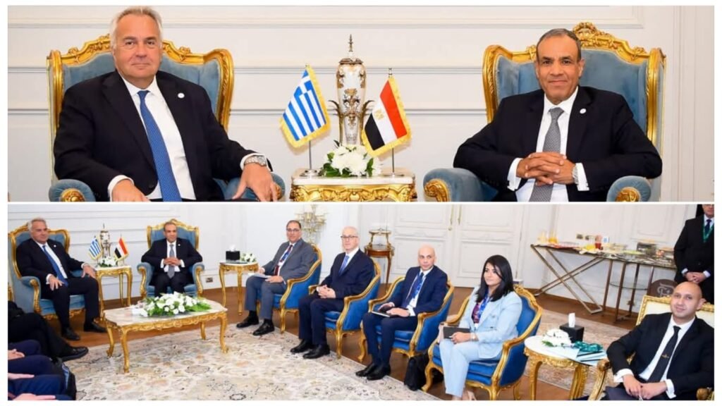 وزير الخارجية والهجرة يستقبل وزير الهجرة واللجوء اليونانى على هامش المؤتمر الوزاري لعملية الخرطوم