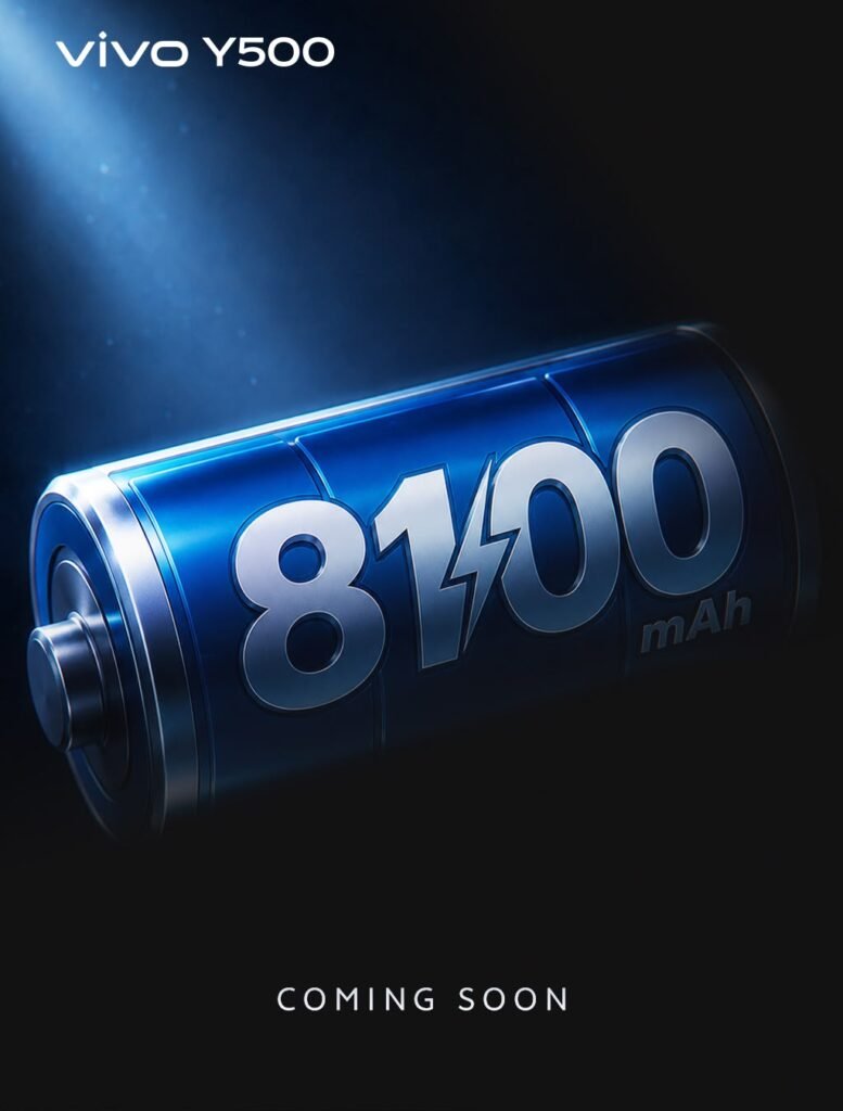 فيفو “vivo” مصر تستعد لإطلاق vivo Y500 ببطارية 8100 مللي أمبير الاكبر فى فئته السعرية
